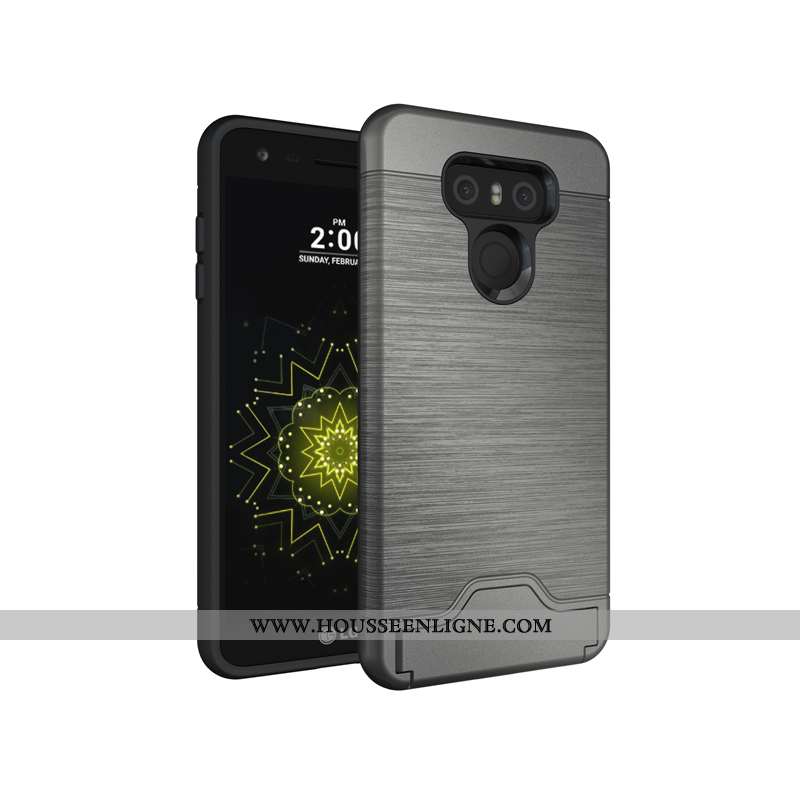 Housse Lg G6 Personnalité Créatif Coque Rose Carte Soie Téléphone Portable