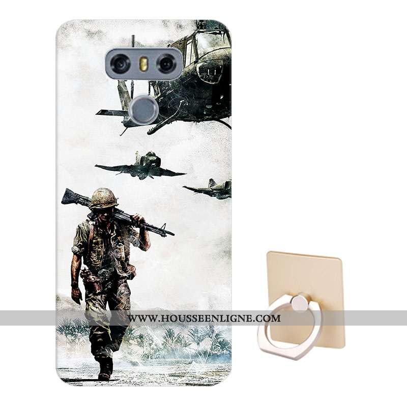 Housse Lg G6 Protection Dessin Animé Fluide Doux Téléphone Portable Coque Étui Bleu