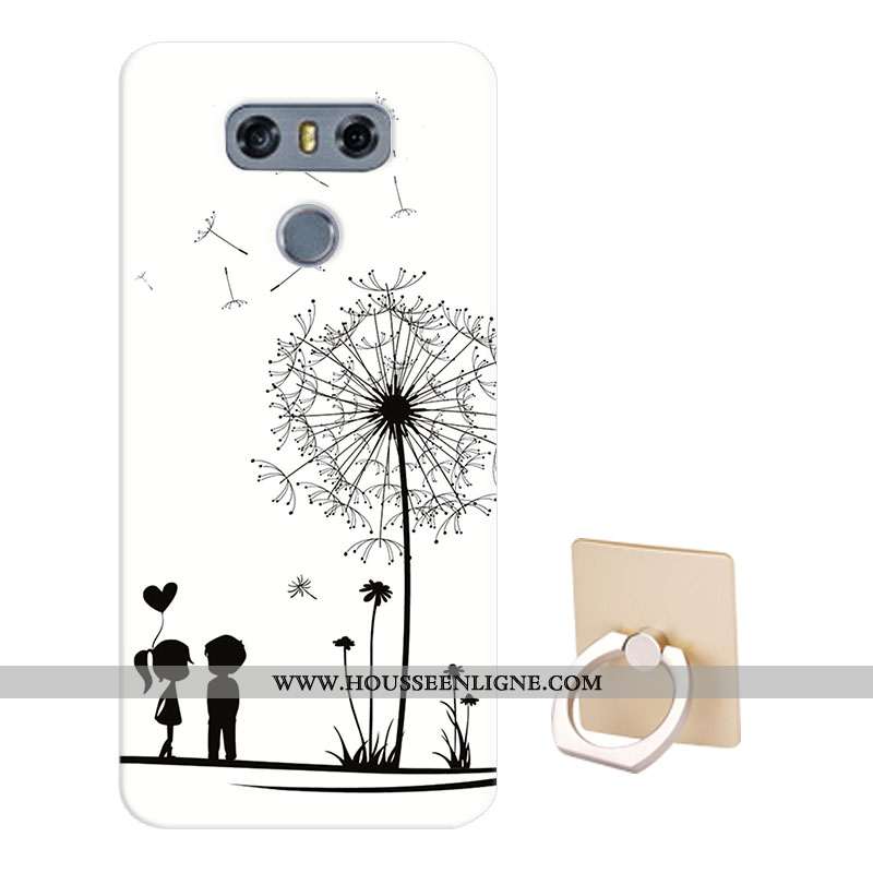 Housse Lg G6 Protection Dessin Animé Fluide Doux Téléphone Portable Coque Étui Bleu