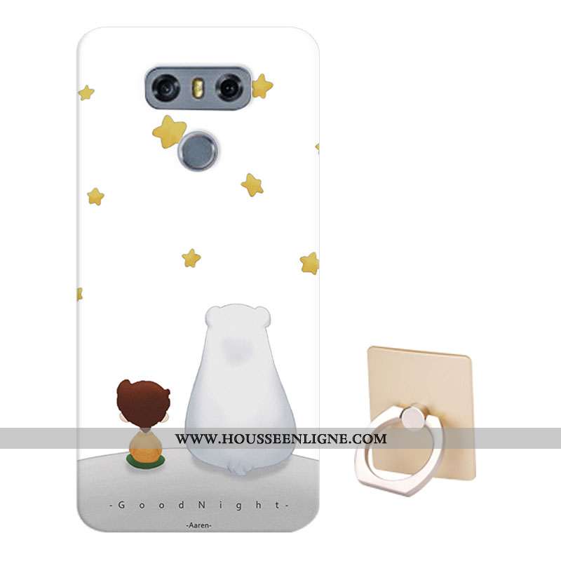 Housse Lg G6 Protection Dessin Animé Fluide Doux Téléphone Portable Coque Étui Bleu