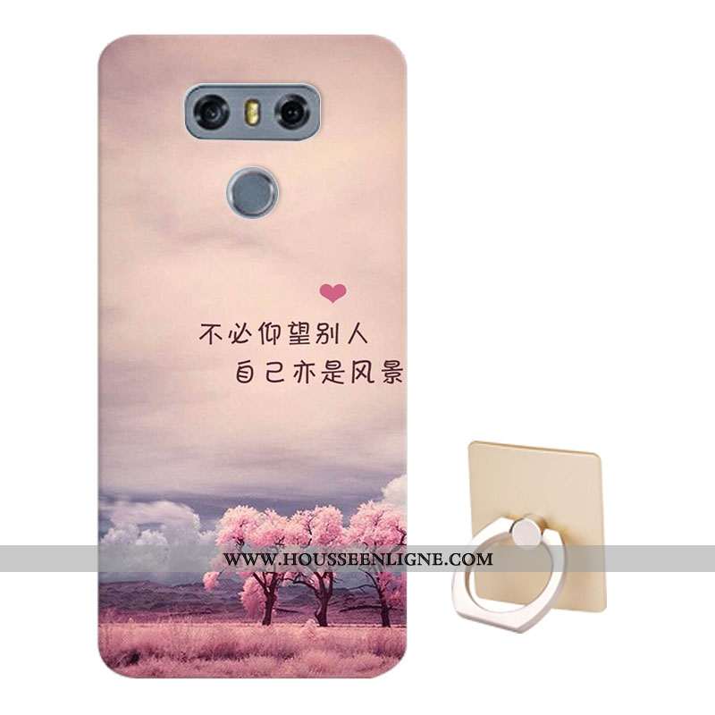 Housse Lg G6 Protection Dessin Animé Fluide Doux Téléphone Portable Coque Étui Bleu