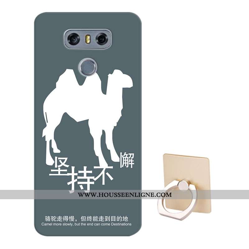 Housse Lg G6 Protection Dessin Animé Fluide Doux Téléphone Portable Coque Étui Bleu