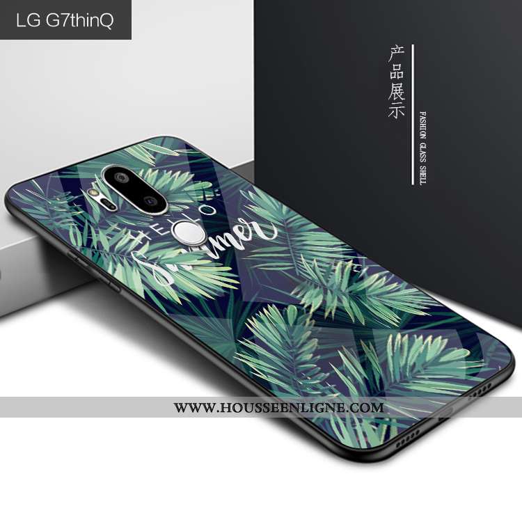 Housse Lg G7 Thinq Mode Protection Verre Violet Créatif Étui Personnalité