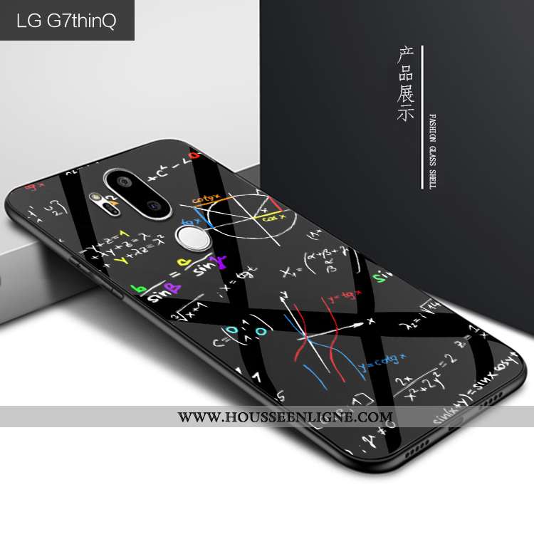 Housse Lg G7 Thinq Mode Protection Verre Violet Créatif Étui Personnalité