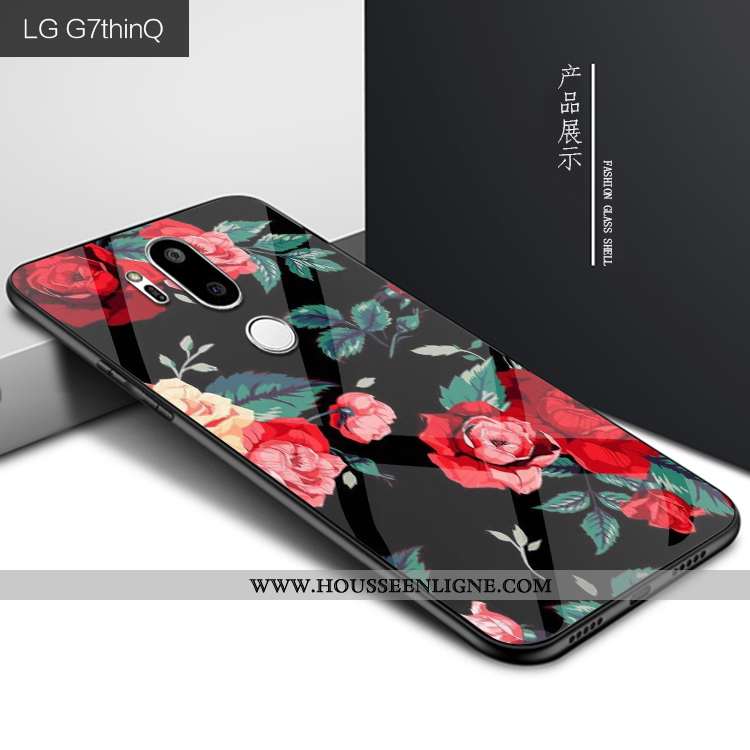 Housse Lg G7 Thinq Mode Protection Verre Violet Créatif Étui Personnalité