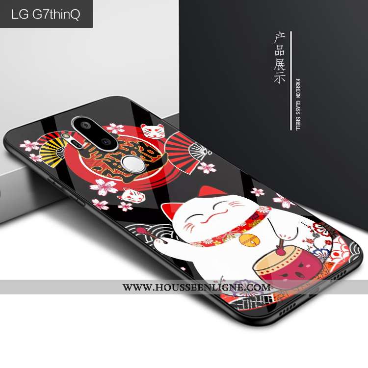 Housse Lg G7 Thinq Mode Protection Verre Violet Créatif Étui Personnalité