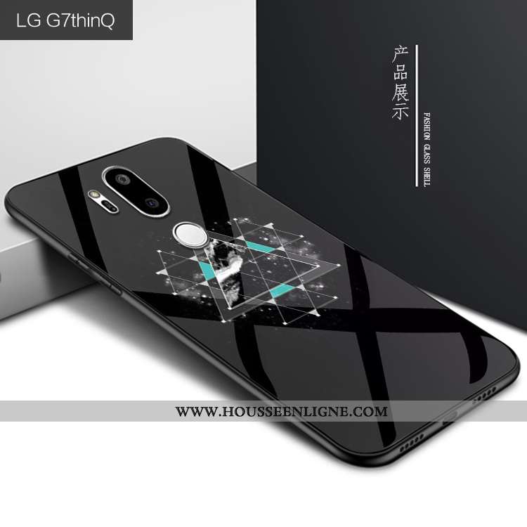 Housse Lg G7 Thinq Mode Protection Verre Violet Créatif Étui Personnalité