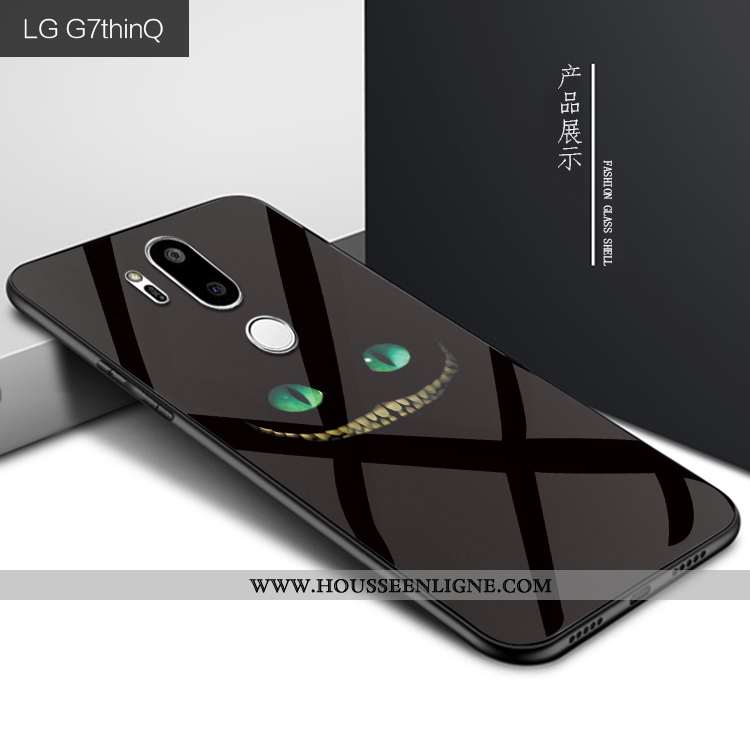 Housse Lg G7 Thinq Mode Protection Verre Violet Créatif Étui Personnalité