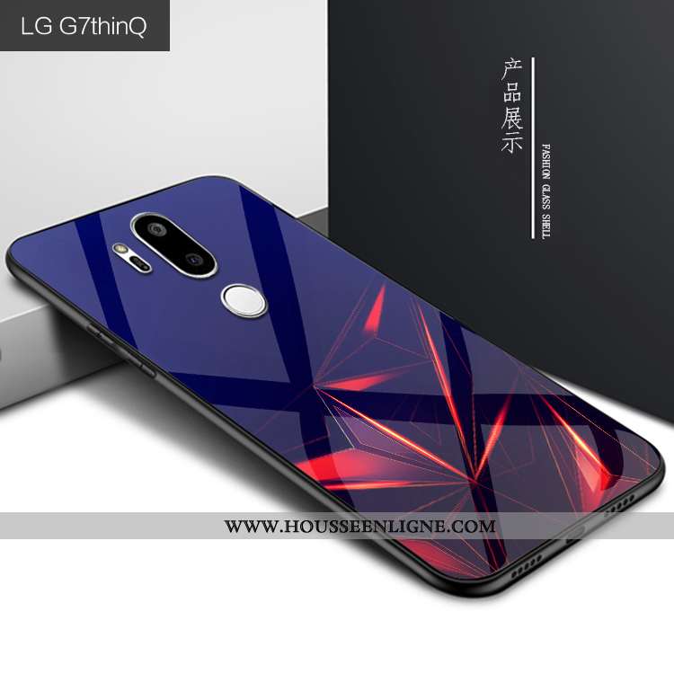 Housse Lg G7 Thinq Mode Protection Verre Violet Créatif Étui Personnalité