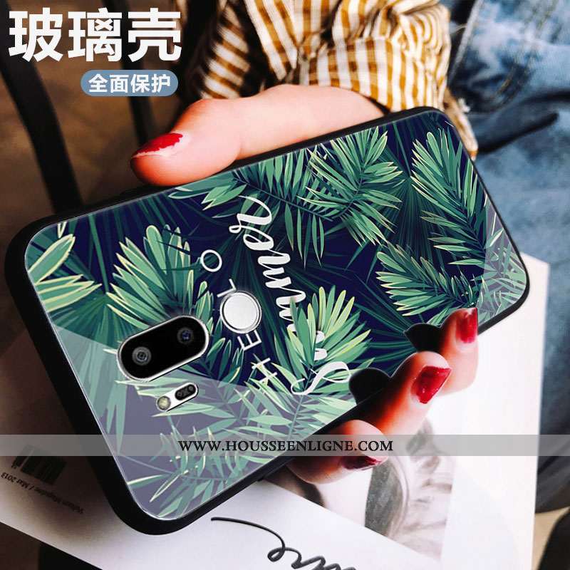 Housse Lg G7 Thinq Mode Protection Verre Violet Créatif Étui Personnalité