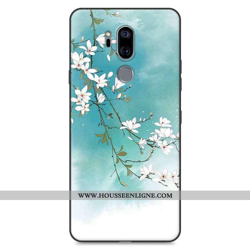 Housse Lg G7 Thinq Personnalité Fluide Doux Frais Petit Rose Silicone Coque