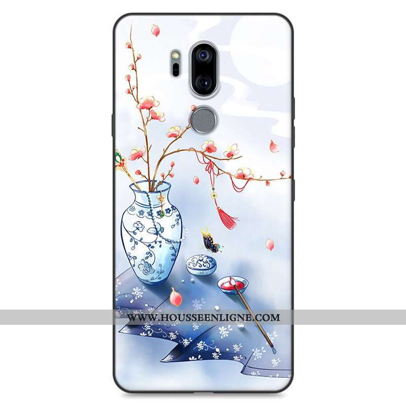 Housse Lg G7 Thinq Personnalité Fluide Doux Frais Petit Rose Silicone Coque
