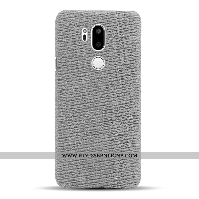 Housse Lg G7 Thinq Protection Téléphone Portable Étui Tissu Gris Coque