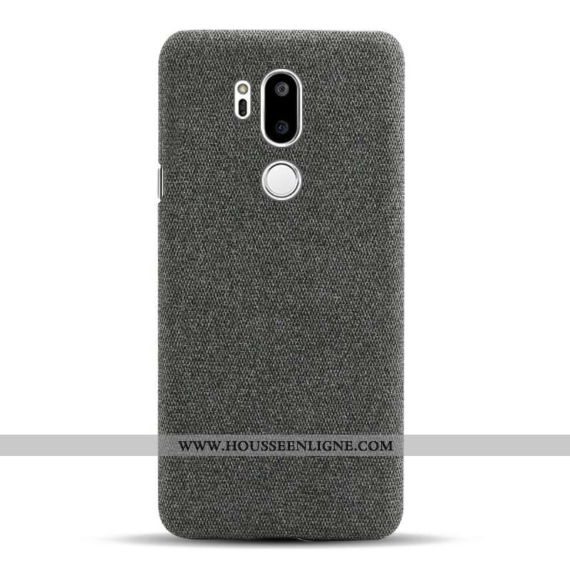 Housse Lg G7 Thinq Protection Téléphone Portable Étui Tissu Gris Coque