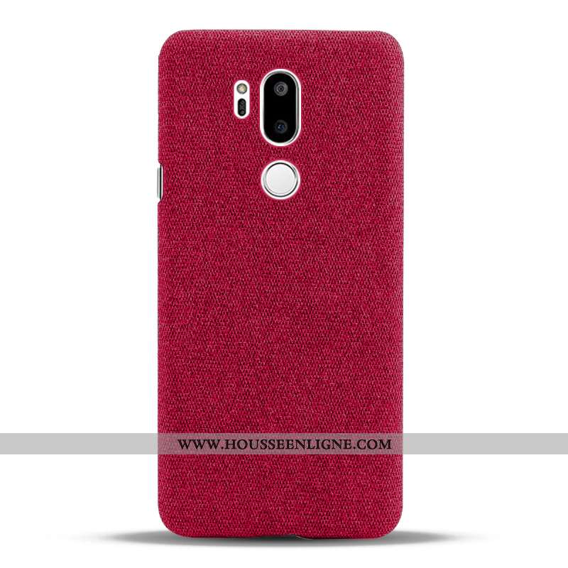 Housse Lg G7 Thinq Protection Téléphone Portable Étui Tissu Gris Coque