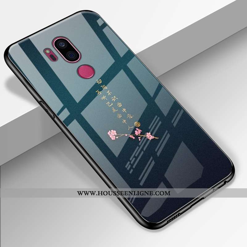 Housse Lg G7 Thinq Silicone Protection Téléphone Portable Verre Coque Incassable Personnalisé Noir