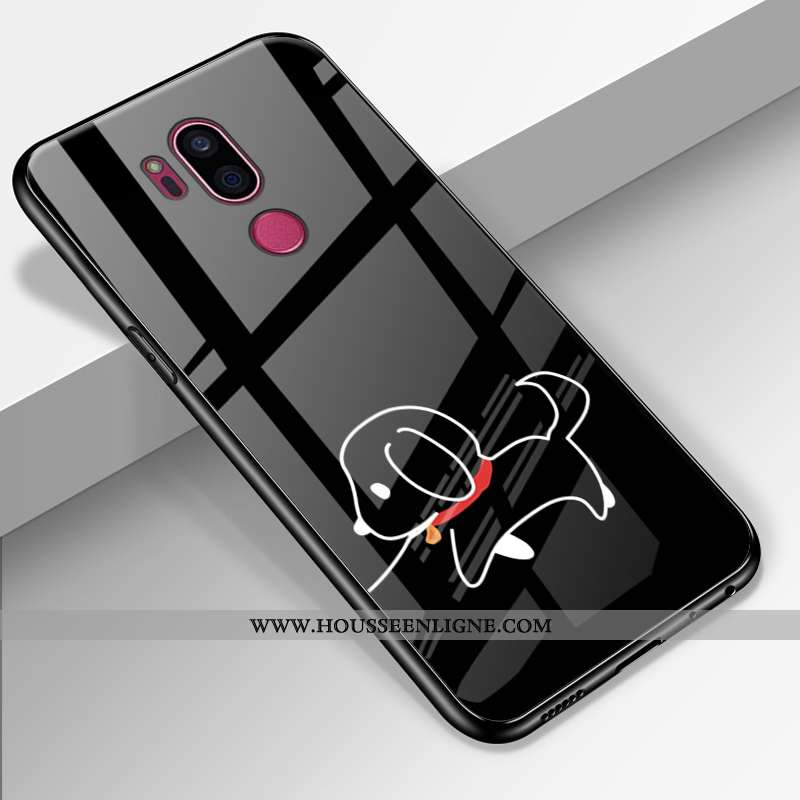 Housse Lg G7 Thinq Silicone Protection Téléphone Portable Verre Coque Incassable Personnalisé Noir