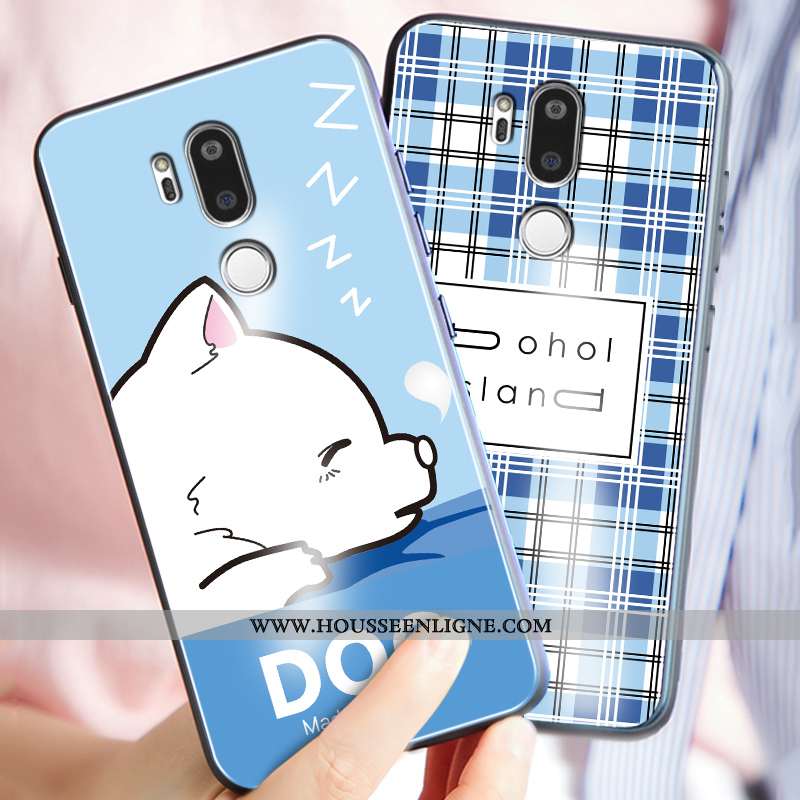 Housse Lg G7 Thinq Tendance Fluide Doux Charmant Incassable Tout Compris Étui Dessin Animé Bleu