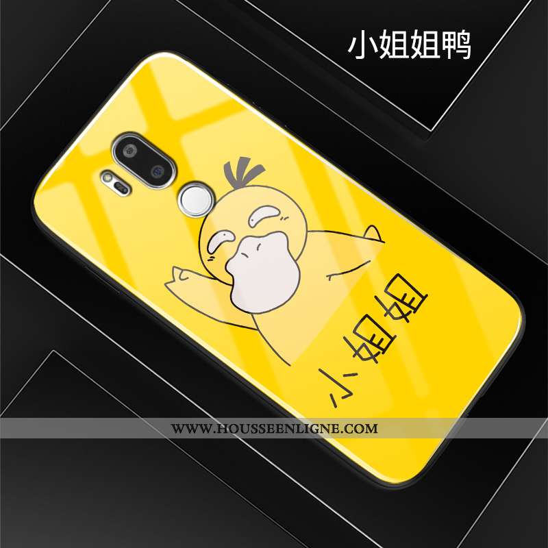 Housse Lg G7 Thinq Tendance Fluide Doux Charmant Incassable Tout Compris Étui Dessin Animé Bleu