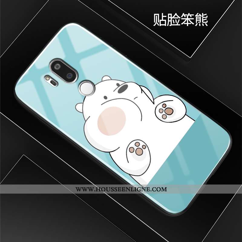 Housse Lg G7 Thinq Tendance Fluide Doux Charmant Incassable Tout Compris Étui Dessin Animé Bleu