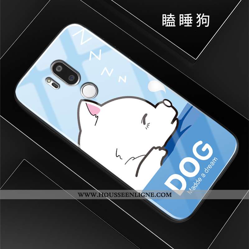 Housse Lg G7 Thinq Tendance Fluide Doux Charmant Incassable Tout Compris Étui Dessin Animé Bleu