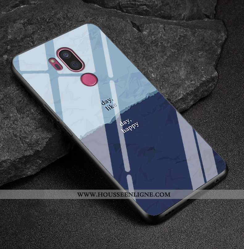 Housse Lg G7 Thinq Tendance Fluide Doux Rouge Simple Mode Incassable Téléphone Portable