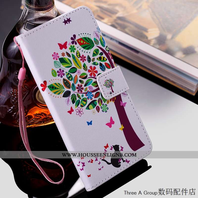 Housse Lg Q Stylus Protection Cuir Étui Téléphone Portable Fluide Doux Coque Blanche