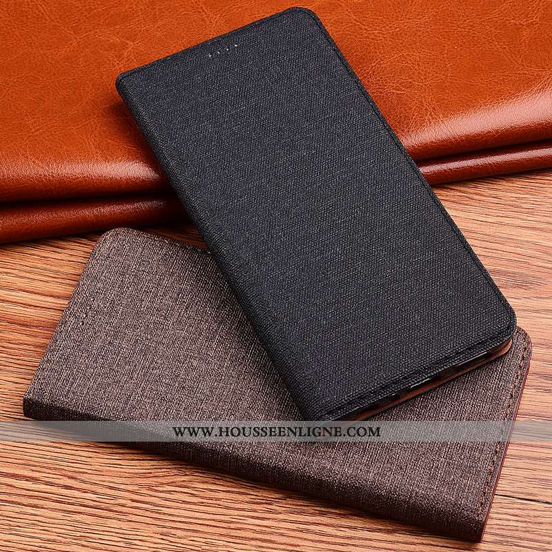 Housse Lg Q6 Cuir Fluide Doux Tout Compris Lin Incassable Coque Protection Noir