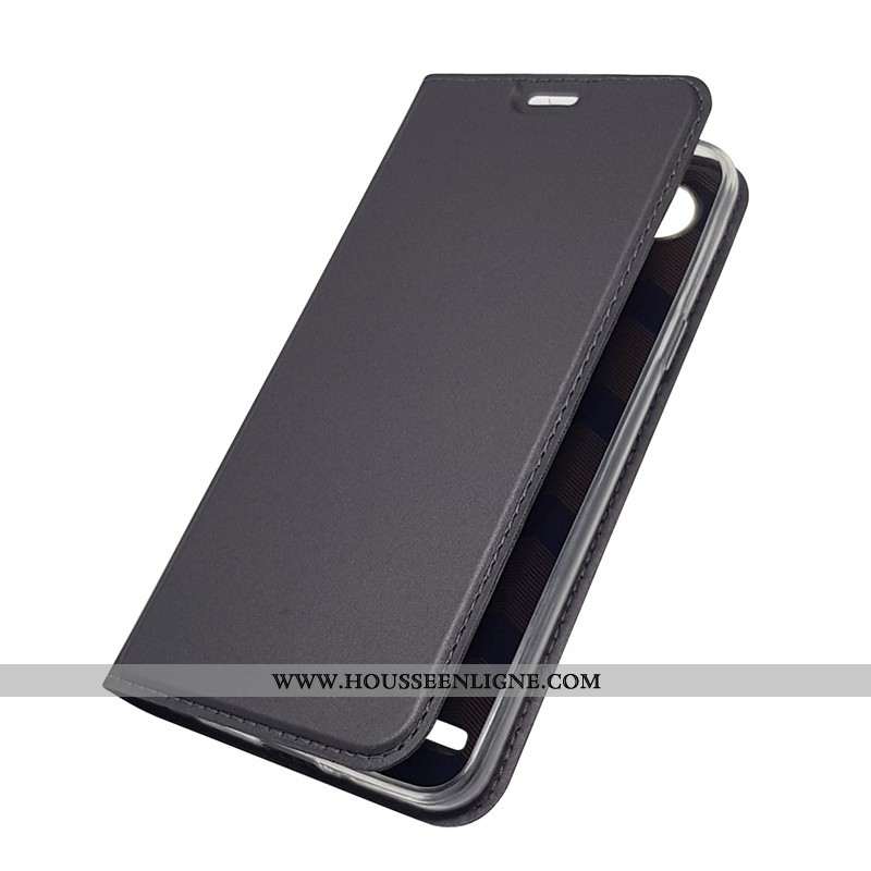 Housse Lg Q6 Cuir Protection Coque Ultra Incassable Noir Carte