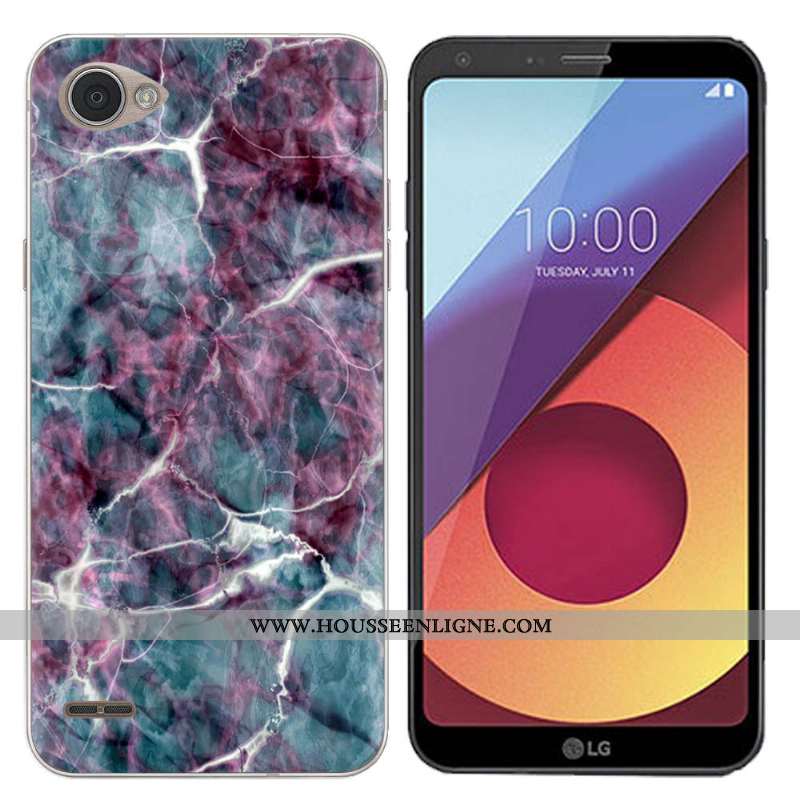 Housse Lg Q6 Silicone Créatif Coque Étui Téléphone Portable Noir Rose