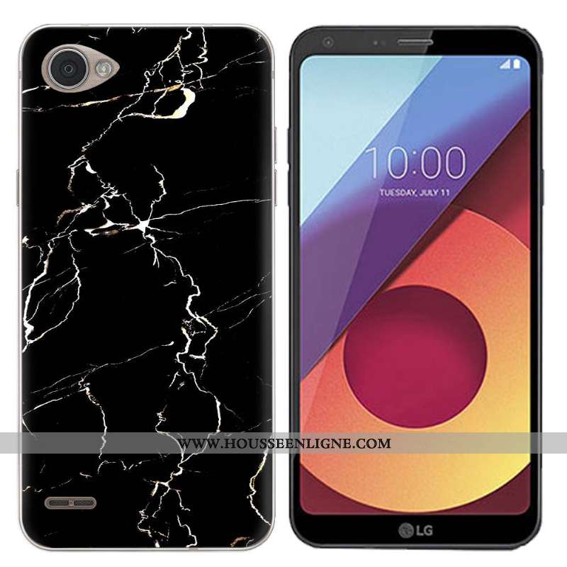 Housse Lg Q6 Silicone Créatif Coque Étui Téléphone Portable Noir Rose