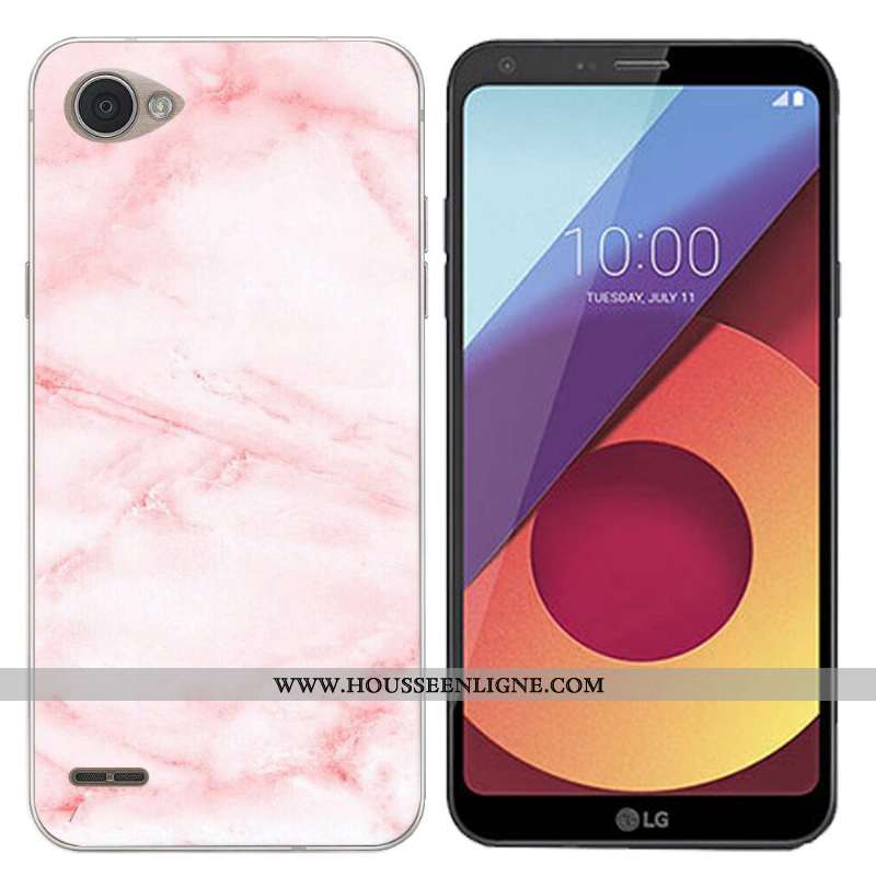 Housse Lg Q6 Silicone Créatif Coque Étui Téléphone Portable Noir Rose