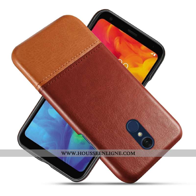 Housse Lg Q7 Cuir Protection Ultra Difficile Qualité Étui Épissure Rouge