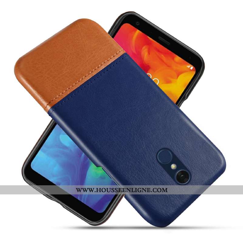 Housse Lg Q7 Cuir Protection Ultra Difficile Qualité Étui Épissure Rouge
