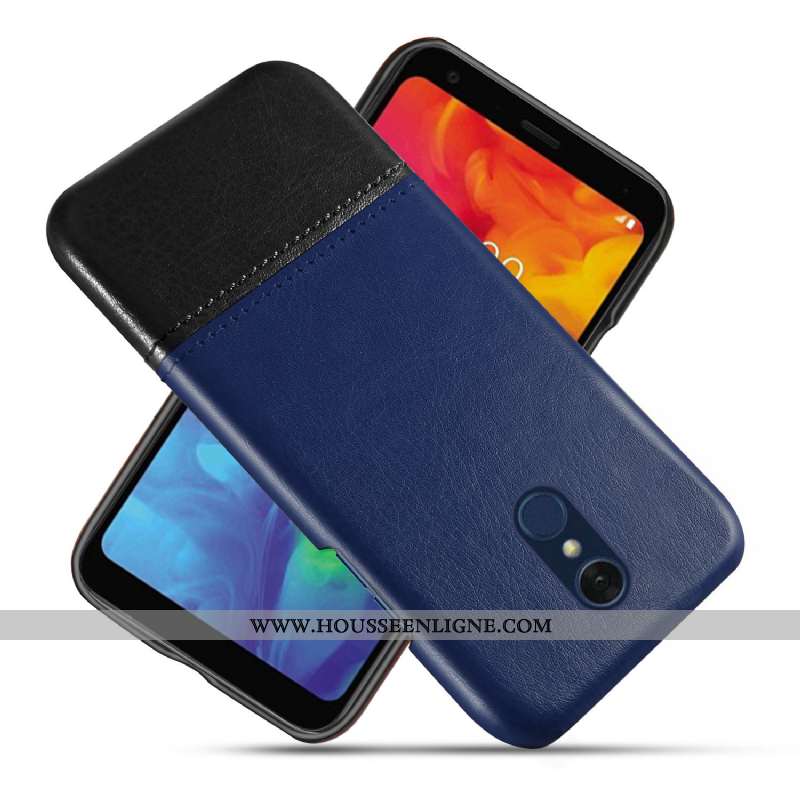 Housse Lg Q7 Cuir Protection Ultra Difficile Qualité Étui Épissure Rouge