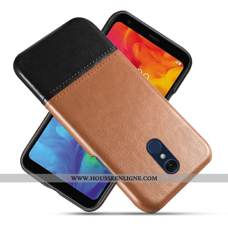 Housse Lg Q7 Cuir Protection Ultra Difficile Qualité Étui Épissure Rouge