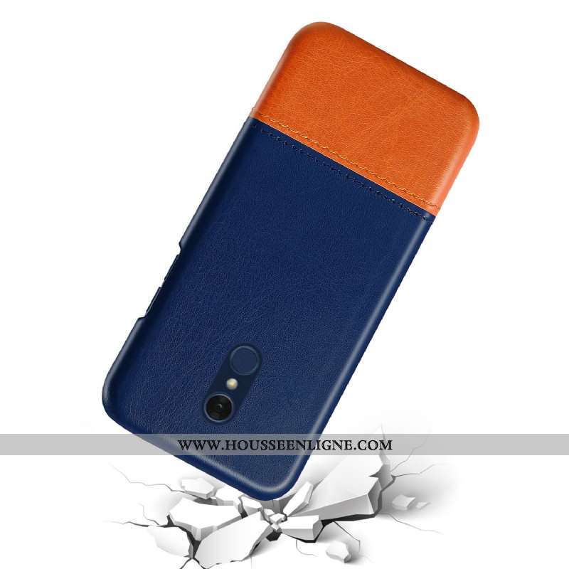 Housse Lg Q7 Cuir Protection Ultra Difficile Qualité Étui Épissure Rouge