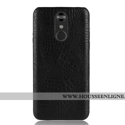 Housse Lg Q7 Vintage Modèle Fleurie Difficile Business Crocodile Téléphone Portable Noir