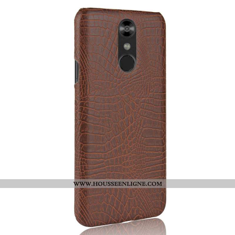 Housse Lg Q7 Vintage Modèle Fleurie Difficile Business Crocodile Téléphone Portable Noir