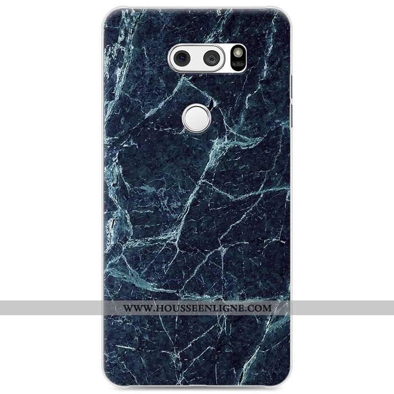 Housse Lg V30 Protection Personnalité Téléphone Portable Difficile En Bois Gris Peinture