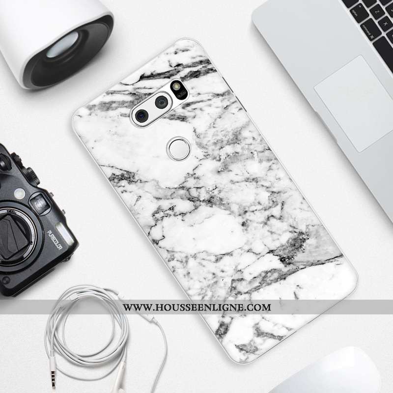 Housse Lg V30 Protection Personnalité Téléphone Portable Difficile En Bois Gris Peinture