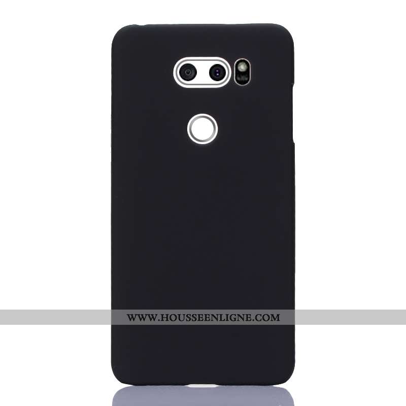 Housse Lg V30 Protection Téléphone Portable Résistant À L'usure Noir Simple Coque Étui