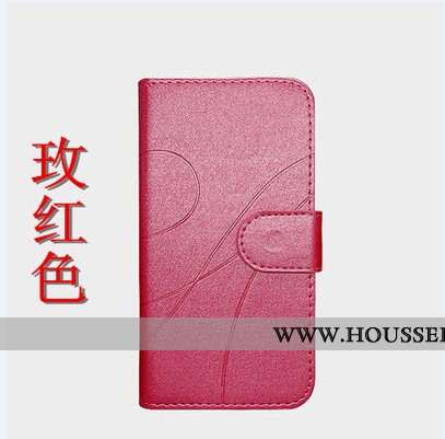 Housse Moto G7 Fluide Doux Protection Coque Cuir Bleu Étui Téléphone Portable