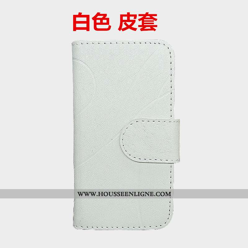 Housse Moto G7 Fluide Doux Protection Coque Cuir Bleu Étui Téléphone Portable