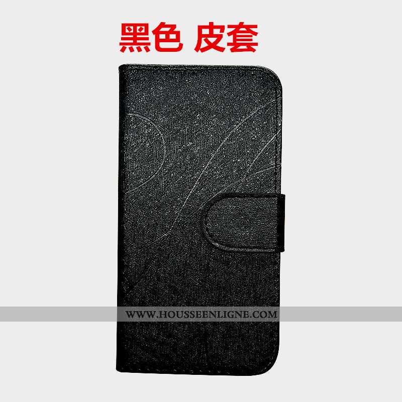 Housse Moto G7 Fluide Doux Protection Coque Cuir Bleu Étui Téléphone Portable