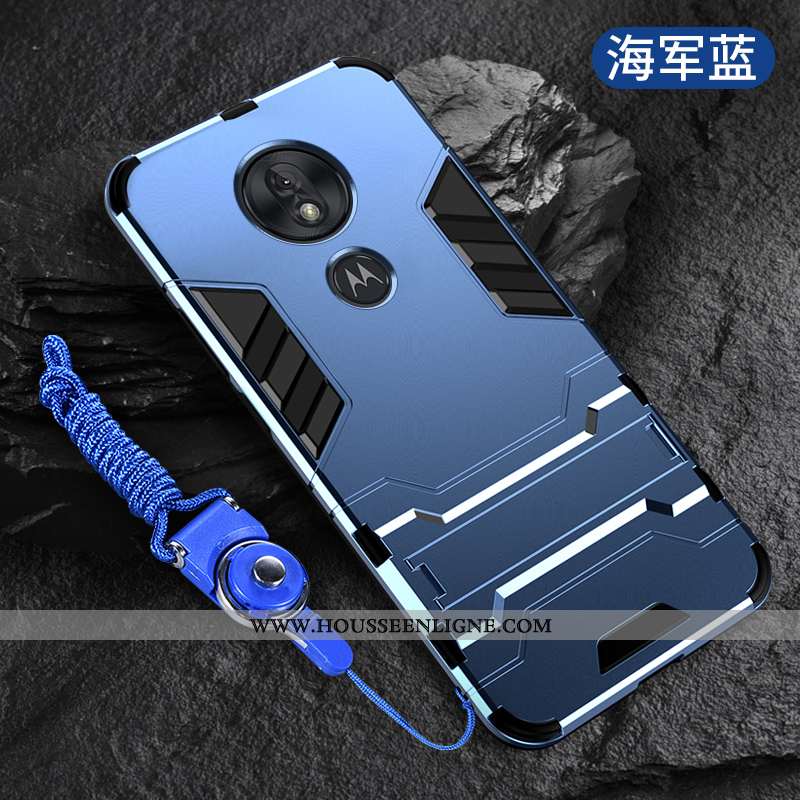 Housse Moto G7 Play Fluide Doux Silicone Téléphone Portable Coque Tout Compris Support Pu Noir