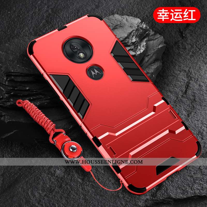 Housse Moto G7 Play Fluide Doux Silicone Téléphone Portable Coque Tout Compris Support Pu Noir