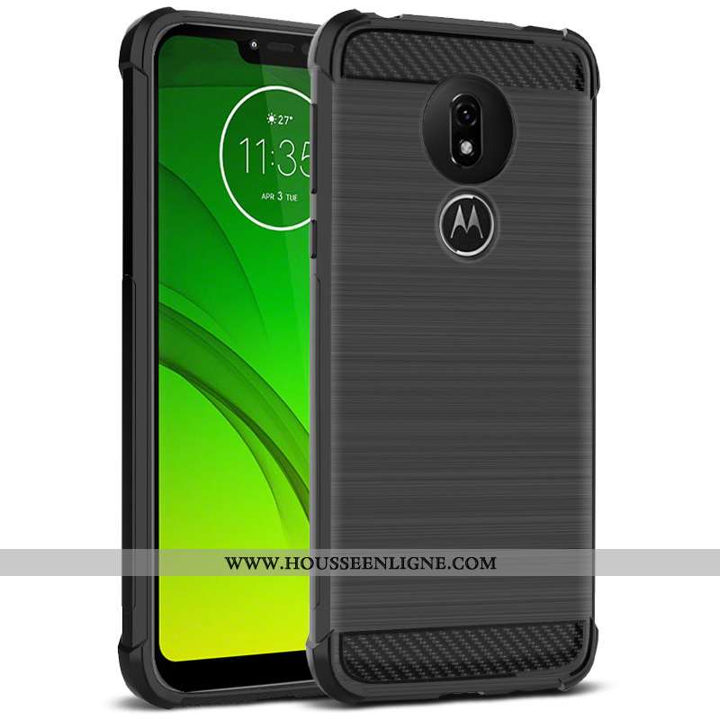 Housse Moto G7 Play Protection Modèle Fleurie Nouveau Antidérapant Ballon Rouge Soie Noir