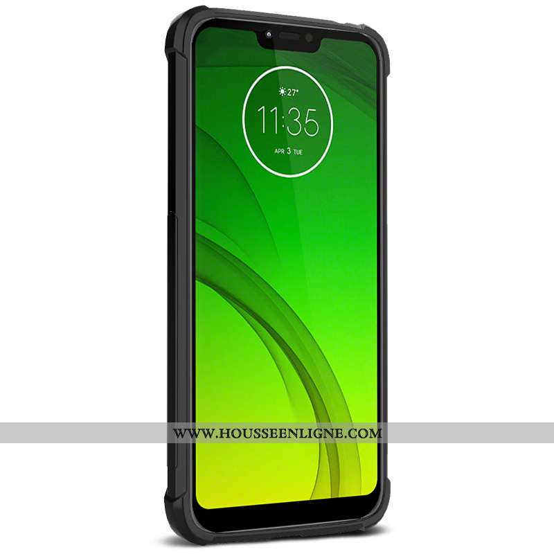 Housse Moto G7 Play Protection Modèle Fleurie Nouveau Antidérapant Ballon Rouge Soie Noir