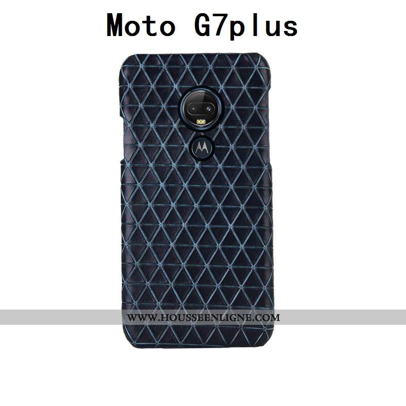 Housse Moto G7 Plus Personnalité Créatif Coque Mode Protection Luxe Personnalisé Rouge